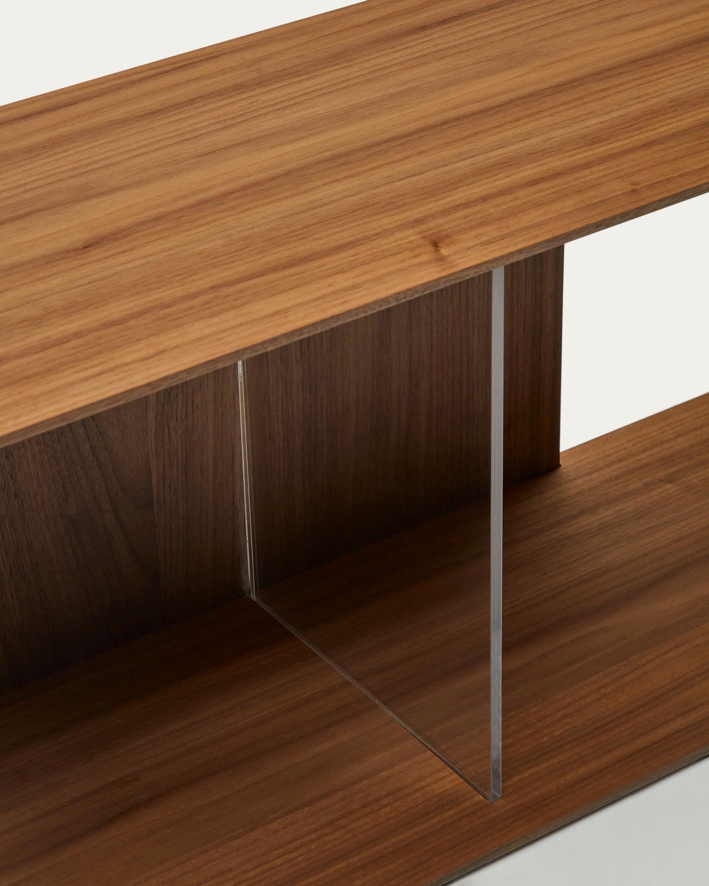 Set Litto di 6 ripiani modulari impiallacciati noce 168 x 114 cm