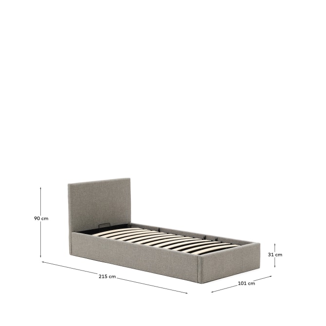 Letto singolo contenitore Nahiri