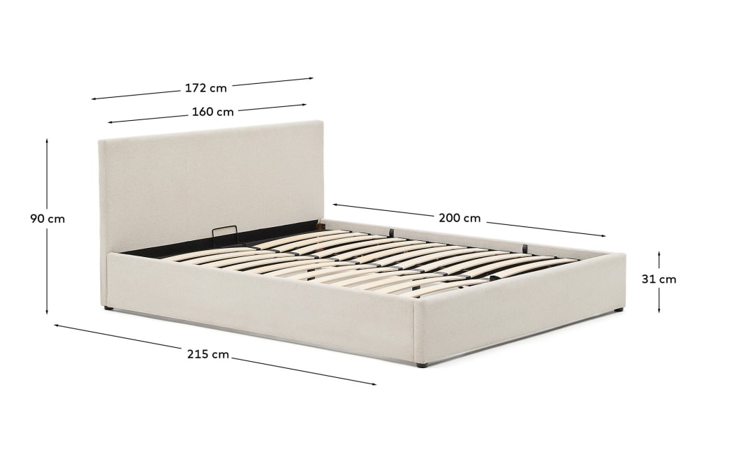 Letto Nahiri contenitore