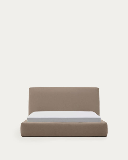 Letto sfoderabile Blok marrone per materasso da 160 x 200 cm FSC Mix Credit