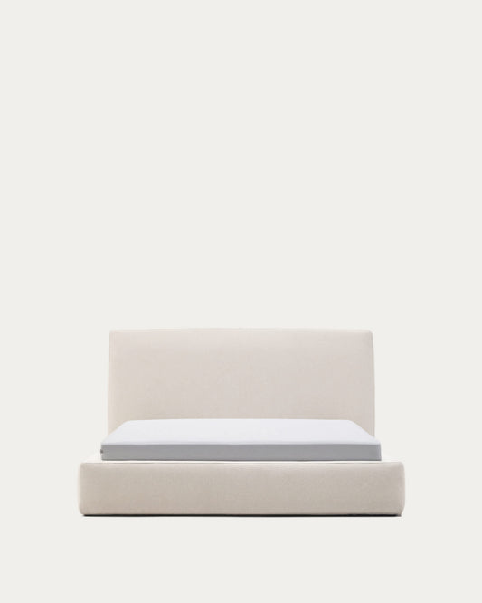 Letto sfoderabile Blok écru per materasso 160 x 200 cm