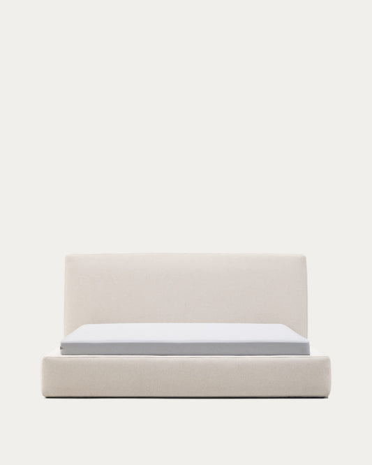 Letto sfoderabile Block beige per materasso 180 x 200 cm