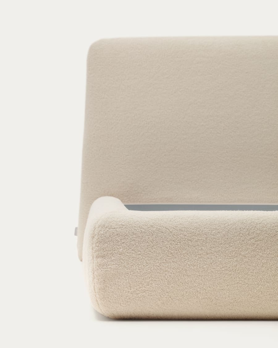 Letto singolo Martina bouclé