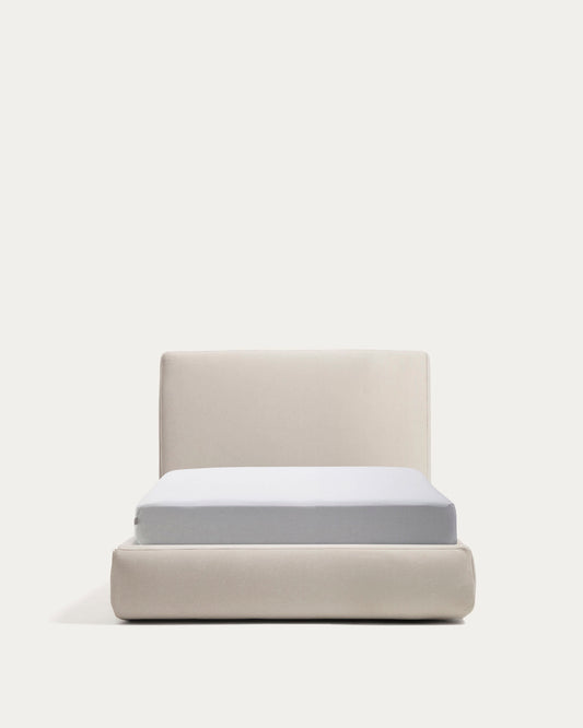 Letto sfoderabile con rete sollevabile Blok écru per materasso da 90 x 200 cm FSC Mix Credit