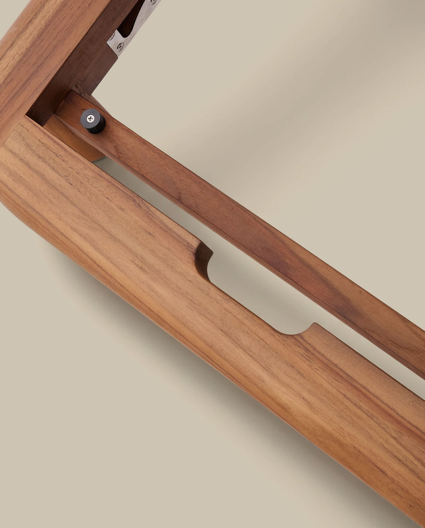 Lettino doppio Turqueta in legno massiccio di teak