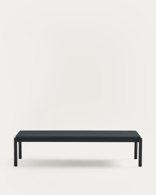 Tavolino da centro Sorells in alluminio grigio 63 x 144,6 cm