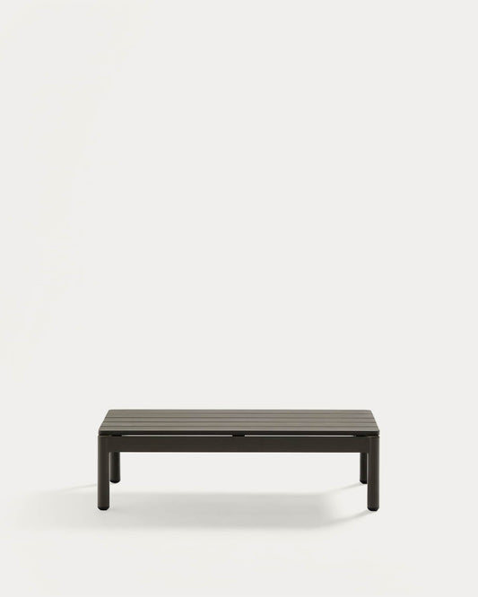 Tavolino da centro Sorells in alluminio verde 52,4 x 91 cm