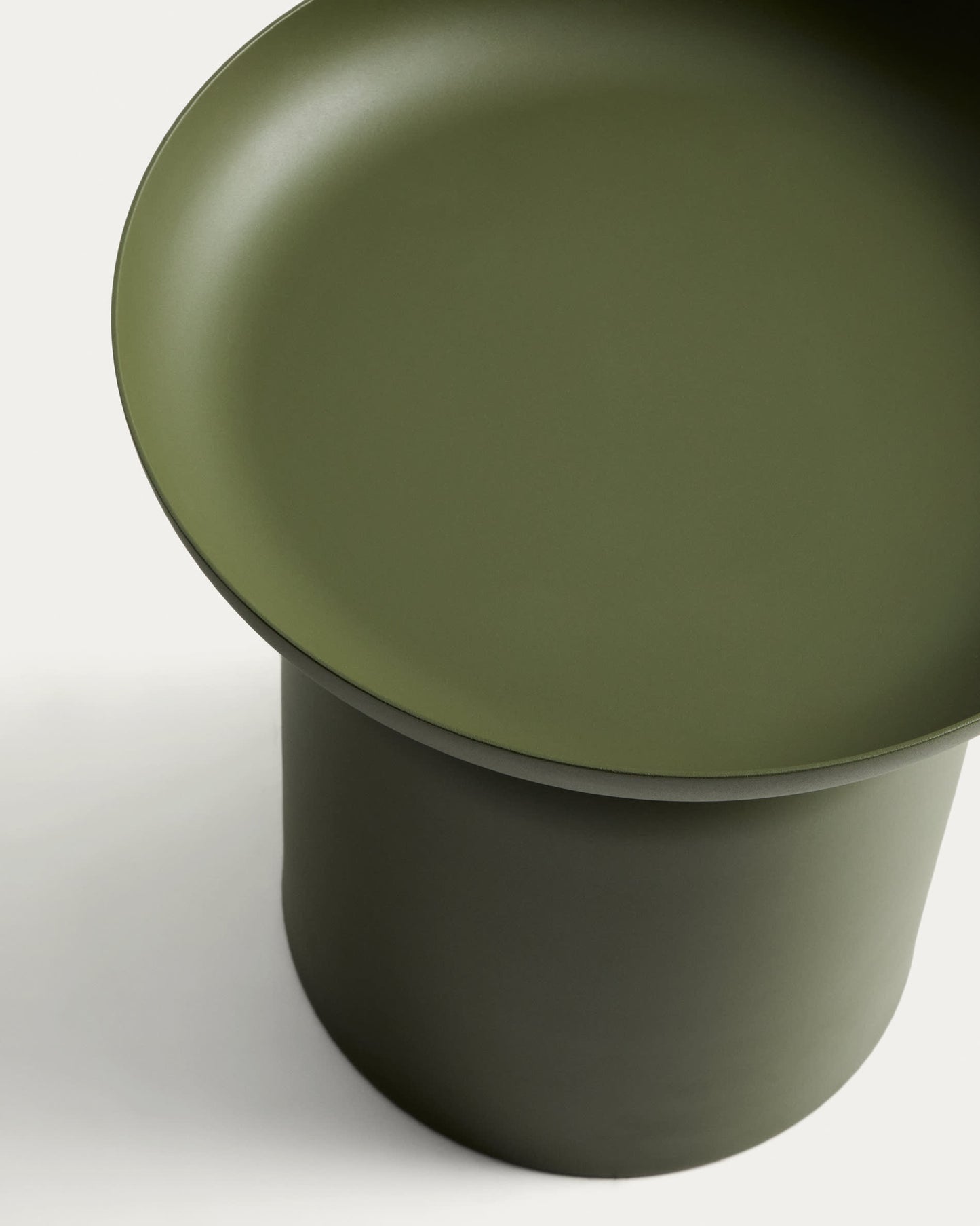 Tavolino da appoggio Arcola in alluminio verde Ø 45 cm