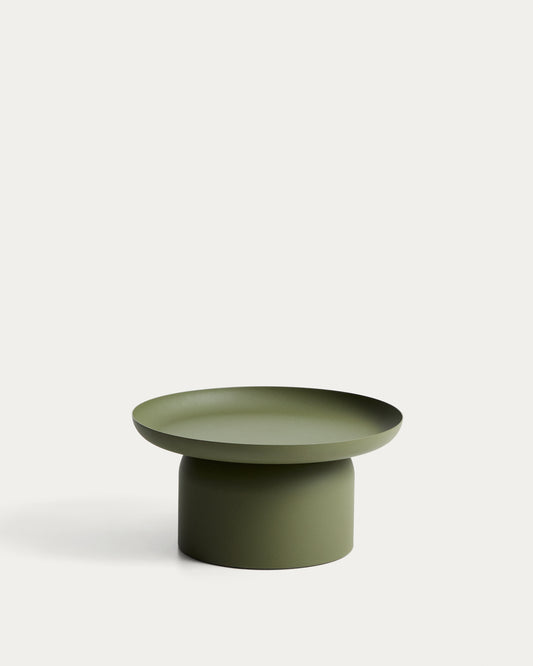 Tavolino Arcola in alluminio verde Ø 70 cm