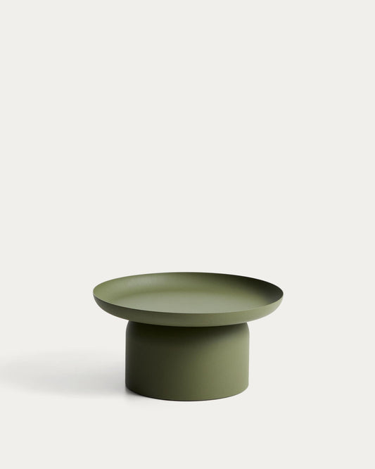 Tavolino Arcola in alluminio verde Ø 70 cm