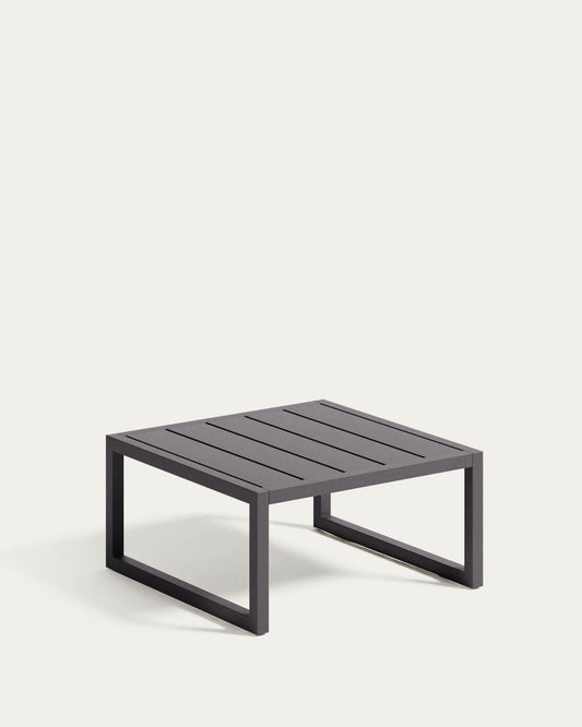 Tavolino da esterno Comova in alluminio nero 60 x 60 cm