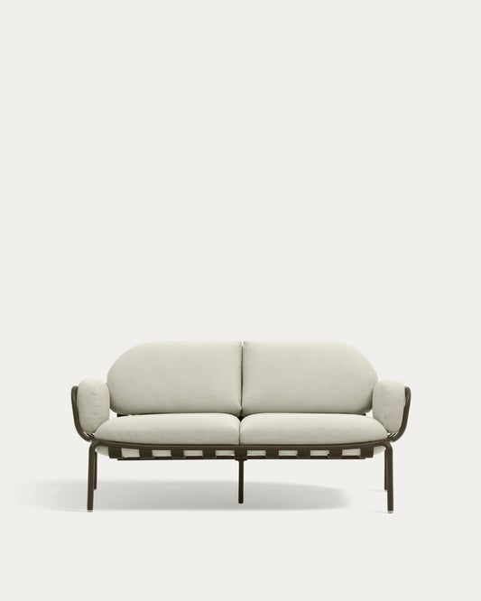 Divano da esterno 2 posti Joncols in alluminio verniciato grigio 164 cm