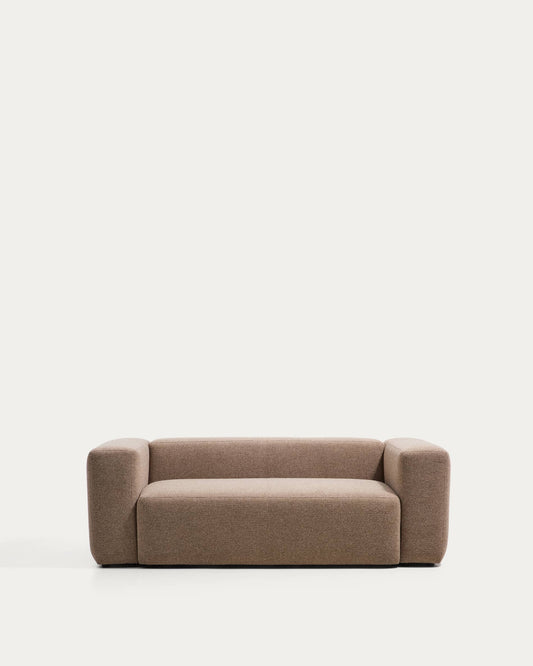 Divano Blok 2 posti in ciniglia marrone 210 cm FSC Mix Credit