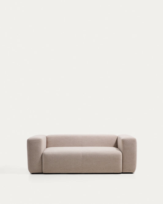Divano Blok 2 posti in ciniglia beige 210 cm FSC Mix Credit