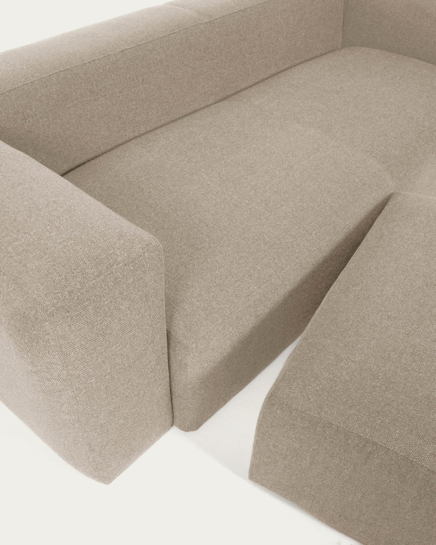 Pouf Blok 90 x 70 cm beige