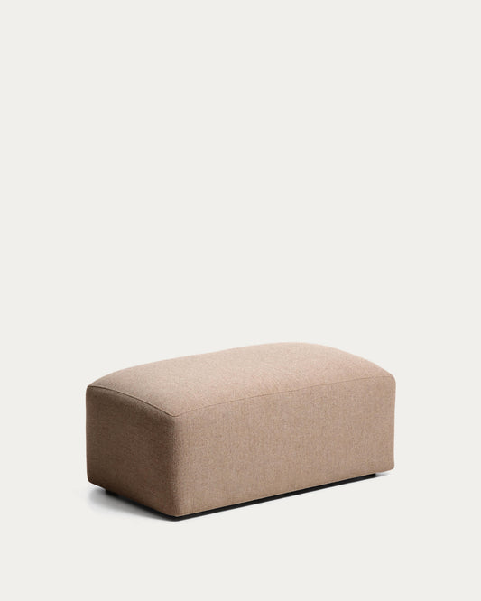 Pouf terminale Blok in ciniglia marrone 60x104 cm FSC Mix Credit