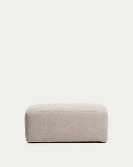 Pouf terminale Blok in ciniglia beige 60x104 cm FSC Mix Credit