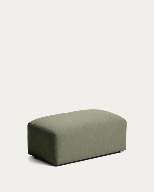 Pouf terminale Blok in ciniglia verde 60x104 cm FSC Mix Credit