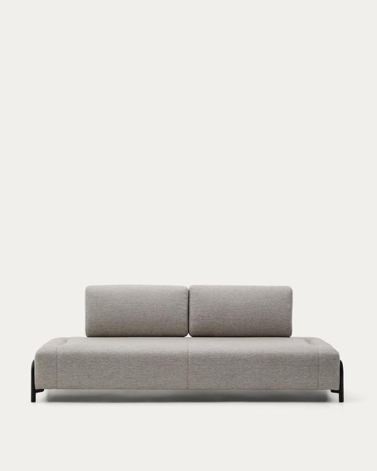 Modulo Compo 3 posti beige grigiastro 232 cm