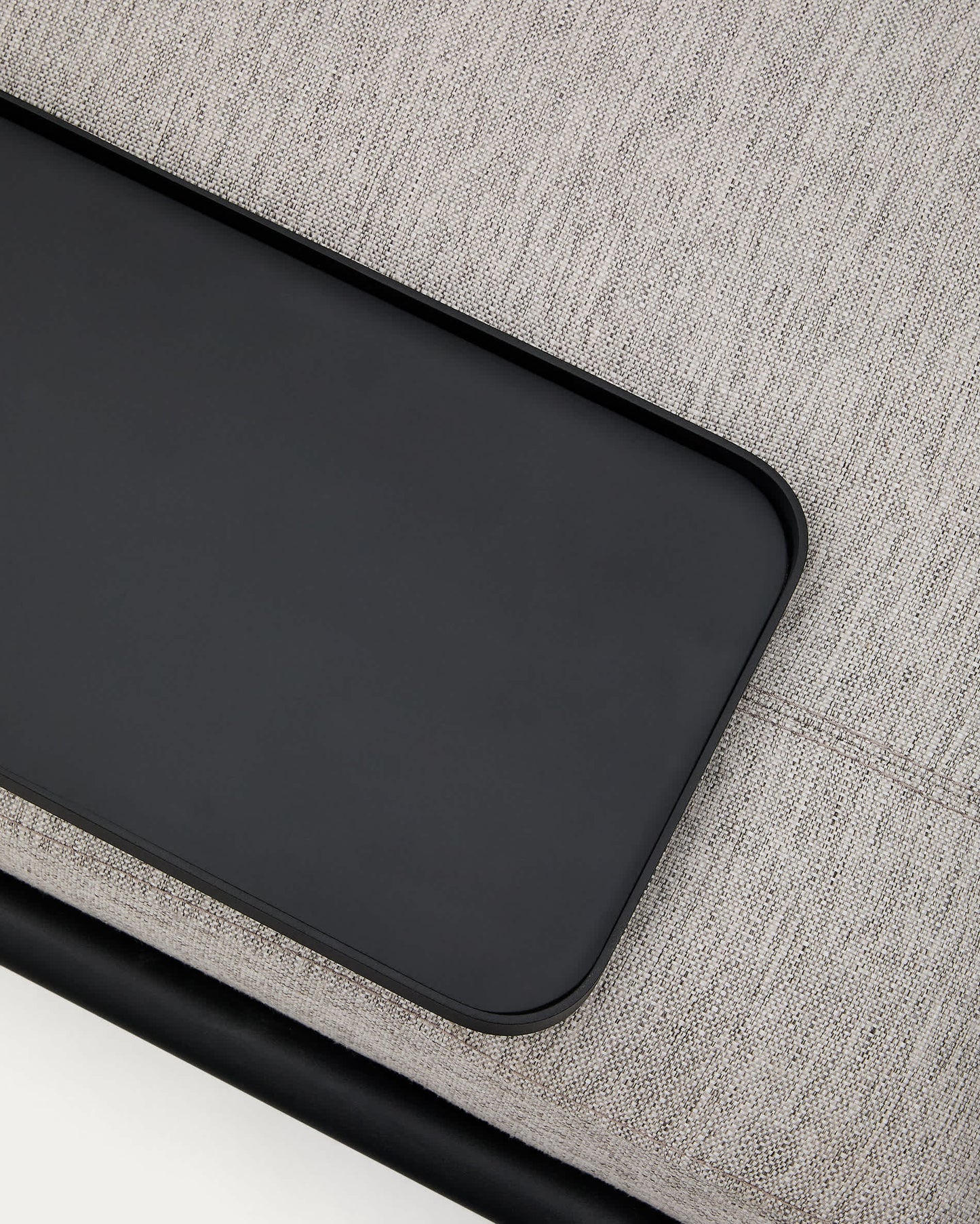 Divano Compo 3 posti beige grigio con vassoio piccolo 232 cm