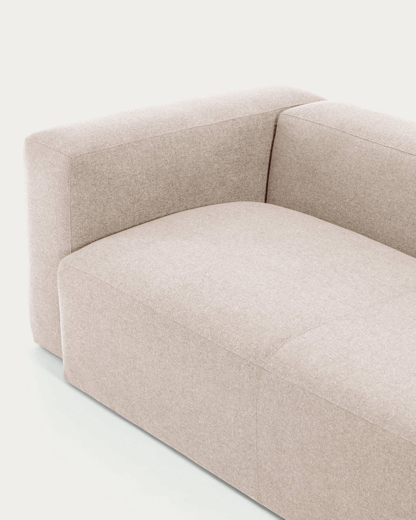 Divano ad angolo Blok 4 posti beige 290 x 290 cm