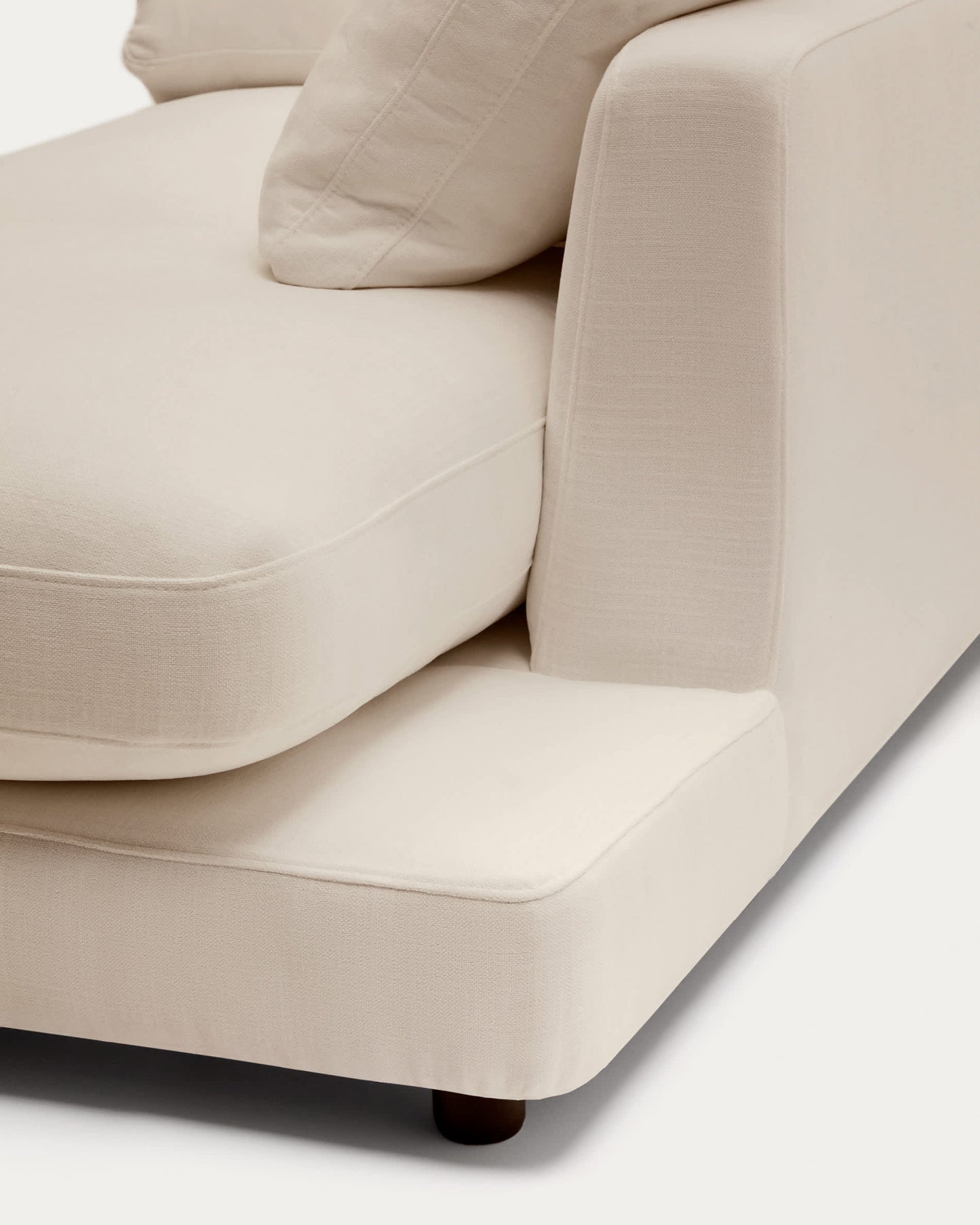 Chaise longue Gala destra beige 193 x 105 cm