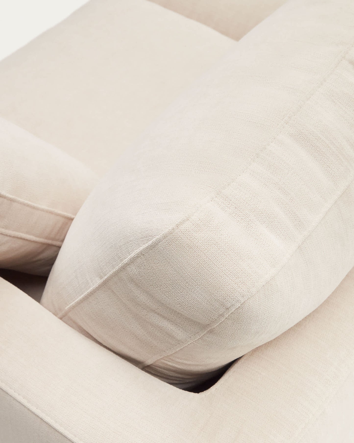 Divano Gala 3 posti con doppia chaise longue beige 210 cm