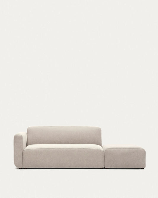 Divano modulare Neom 2 posti beige 244 cm