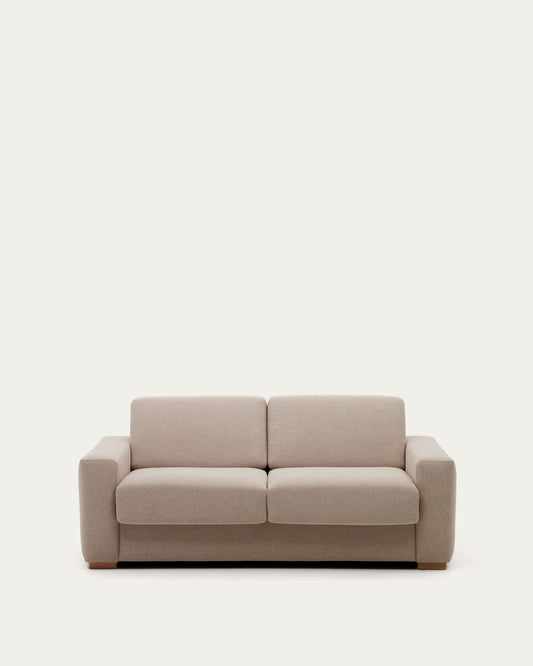 Divano letto Anley 2 posti beige 204 cm