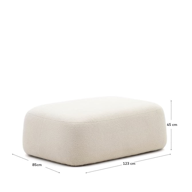 Pouf Martina bouclé