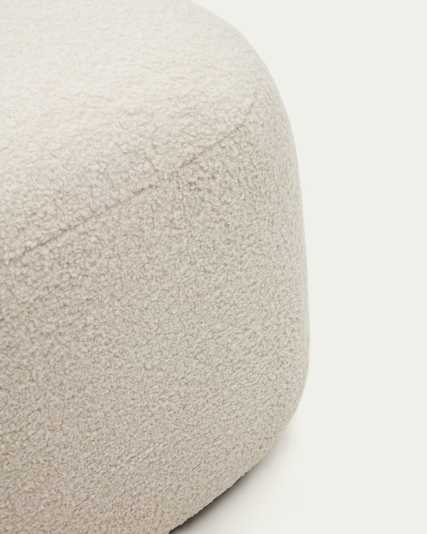 Pouf Martina bouclé