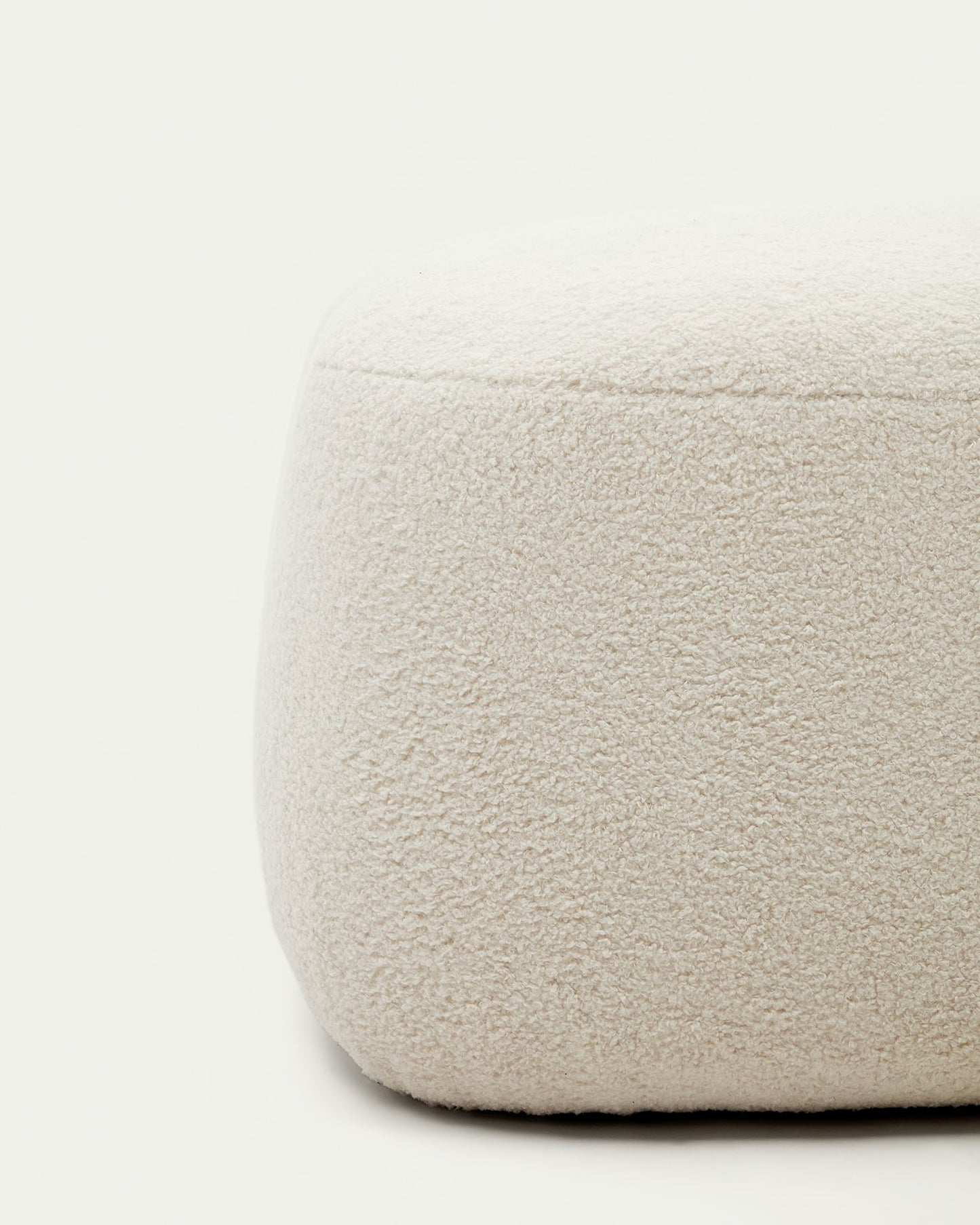Pouf Martina bouclé