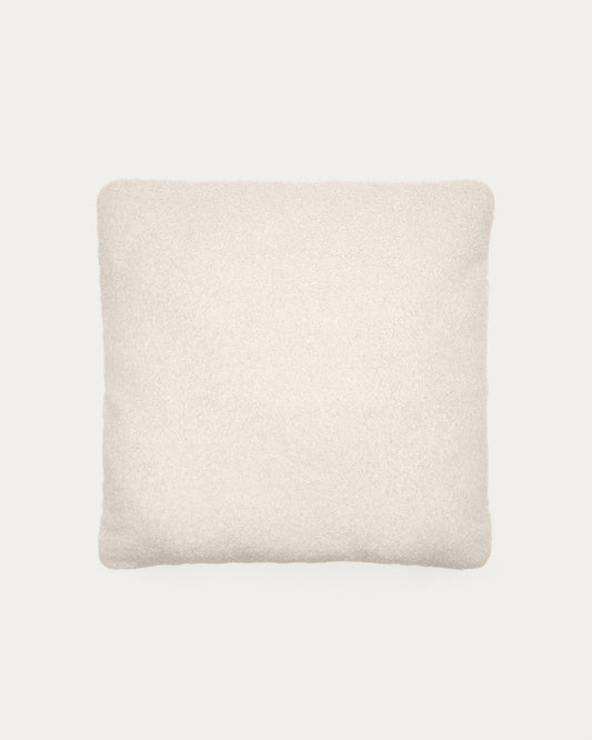 Cuscino Martina in montone sintetico écru 52 x 52 cm
