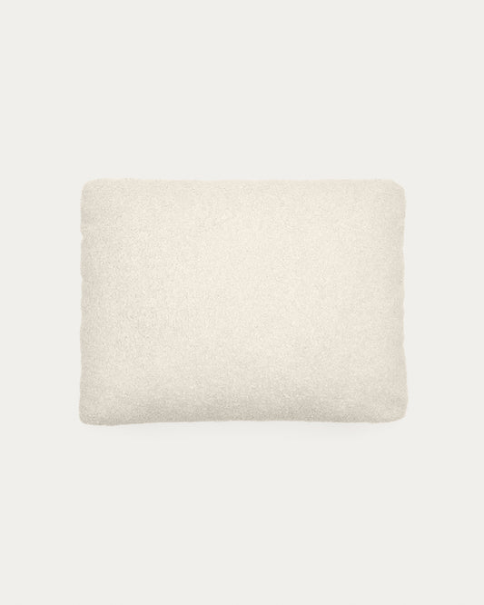 Cuscino Martina in montone sintetico écru 47 x 36 cm