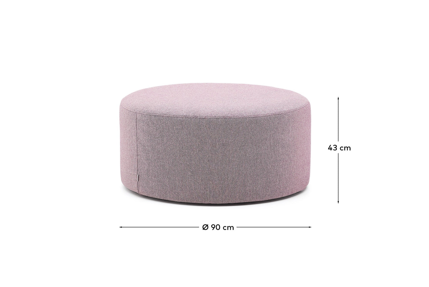 Pouf sfoderabile Kaeli viola Ø 90 cm
