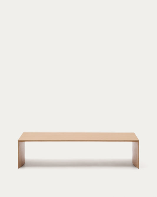 Tavolino salotto Litto impiallacciatura in rovere 140 x 70 cm