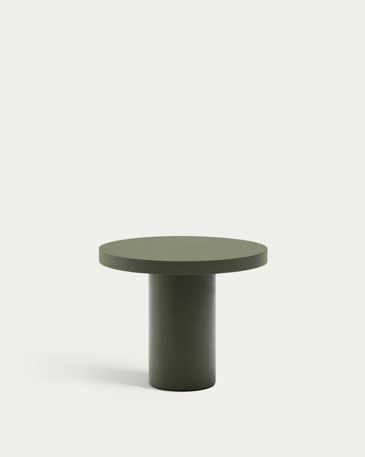 Tavolo rotondo Aiguablava in cemento verde Ø 90 cm