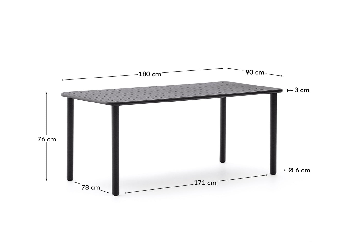 Tavolo Brai 180x90