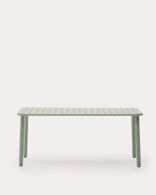 Tavolo da esterno Brai in acciaio zincato turchese 180 x 90 cm