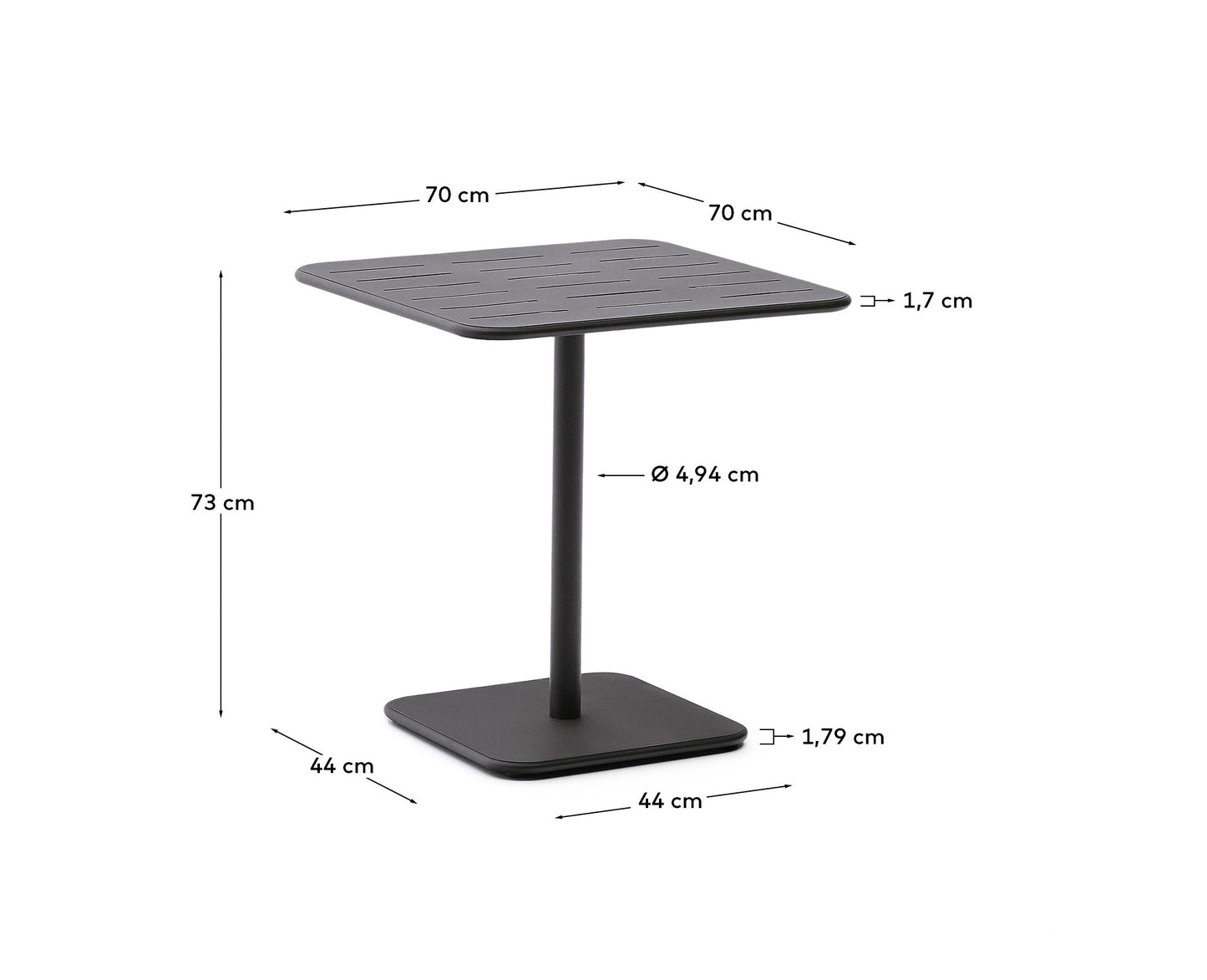 Tavolo Brai 70x70