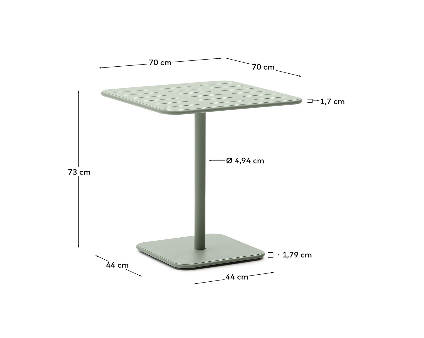 Tavolo Brai 70x70