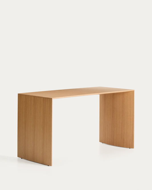 Tavolo da lavoro Litto in impiallacciato di rovere 140 x 60 cm