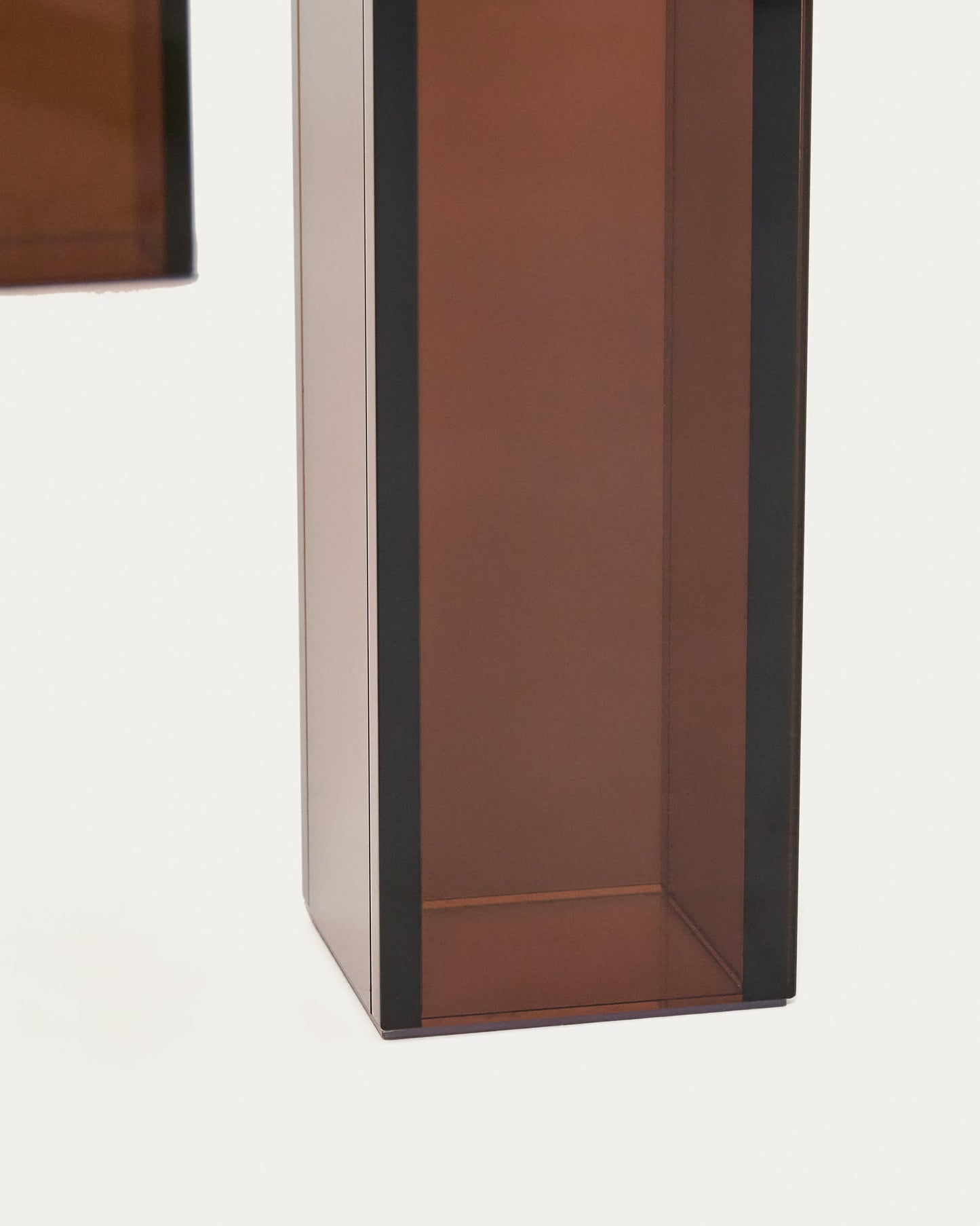 Tavolo Adularia in vetro temperato marrone 160 x 90 cm