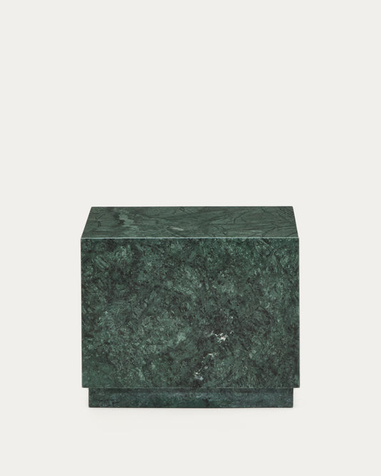 Tavolino da appoggio Sorein in marmo verde 50 x 50 cm