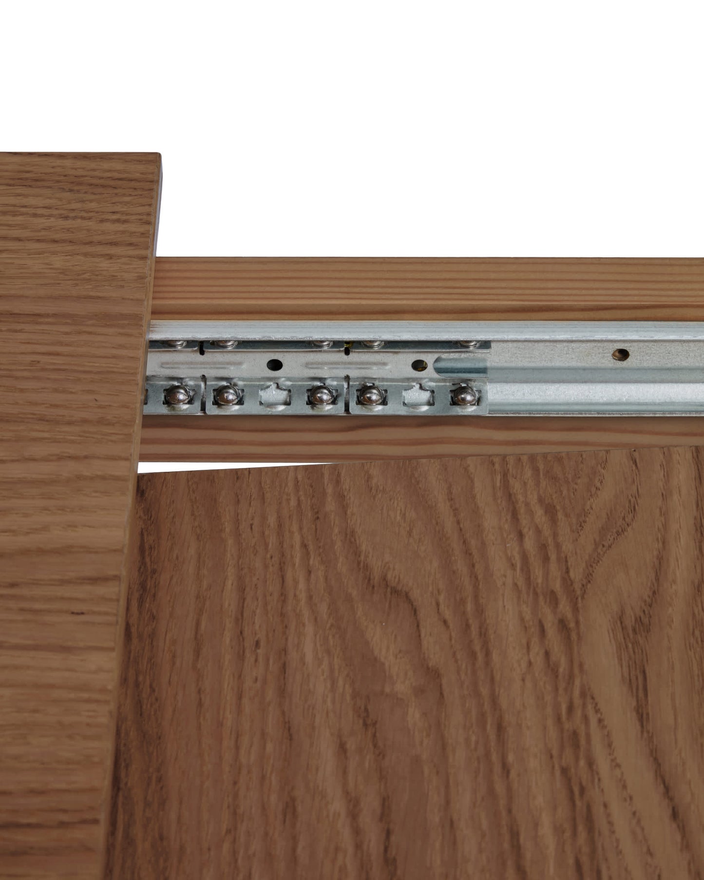 Tavolo allungabile Narevi in impiallacciatura di rovere con finitura noce 210 (270) x 100 cm