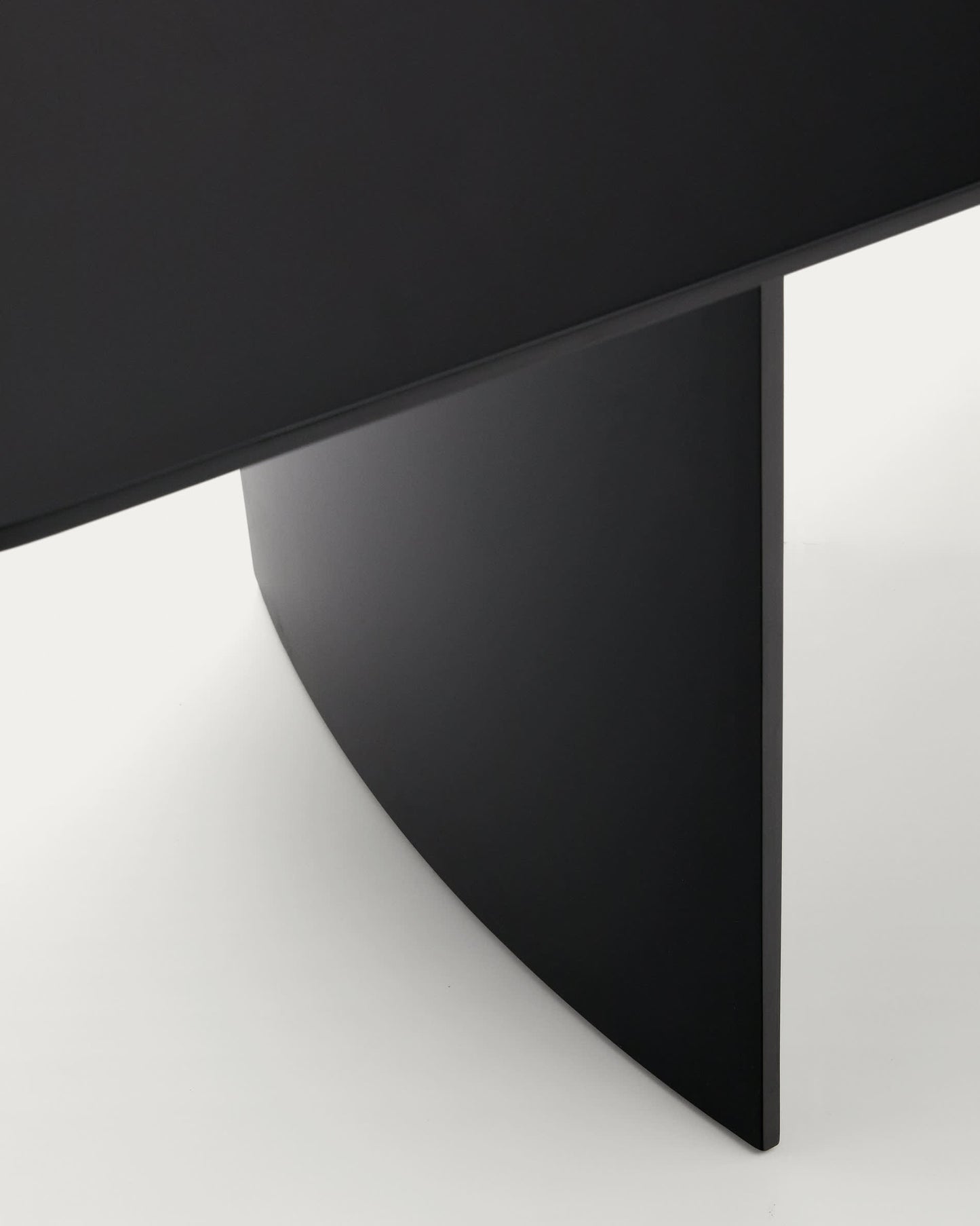 Tavolo Litto MDF laccato nero 200 x 100 cm