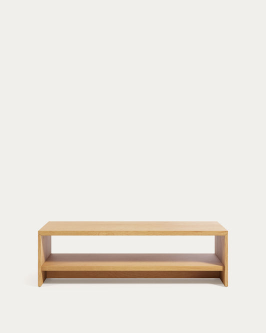 Tavolino Abilen impiallacciato rovere 120 x 60 cm