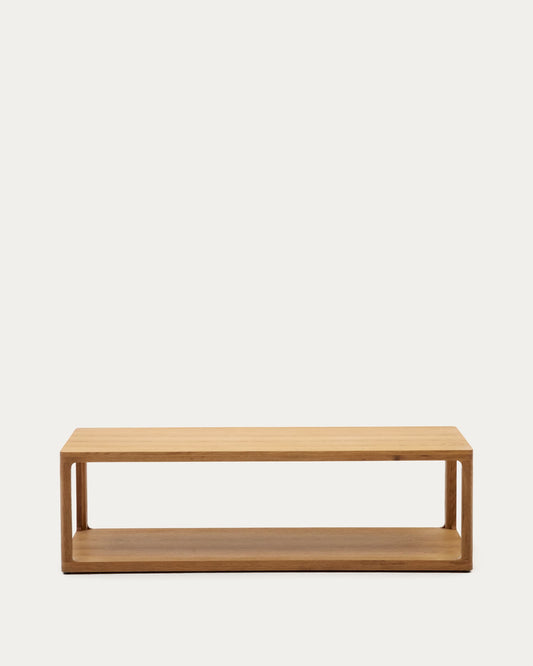 Tavolino da caffè Maymai in legno di rovere 140 x 65 cm