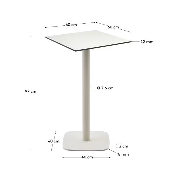 Tavolo alto da bar Dina 60x60