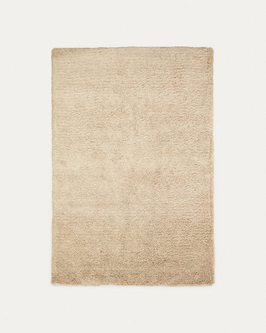 Tappeto Neade in cotone e poliestere beige 200 x 300 cm